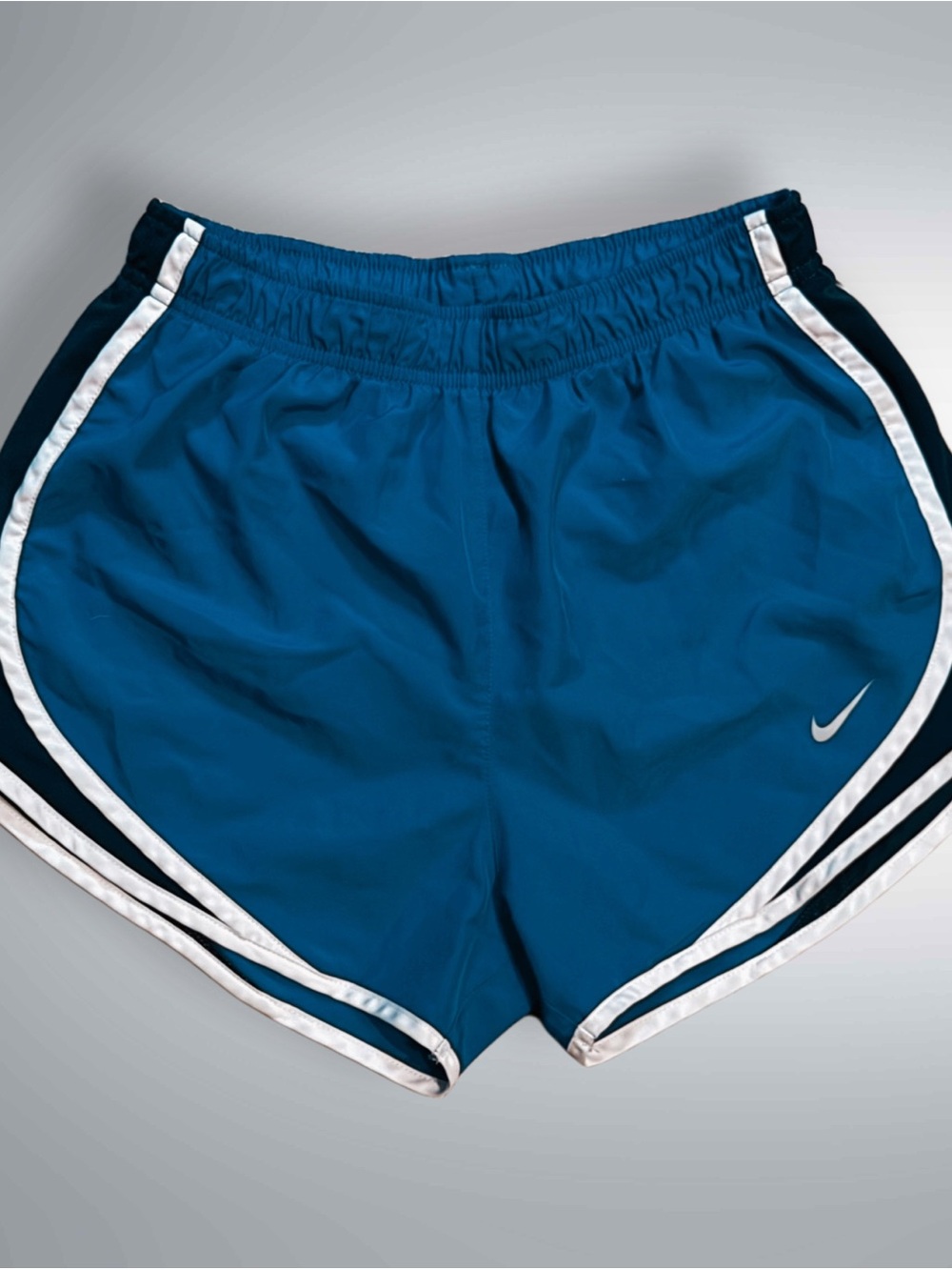 Nike dri fit Women’s Royal Blue Athletic Shorts with White Trim